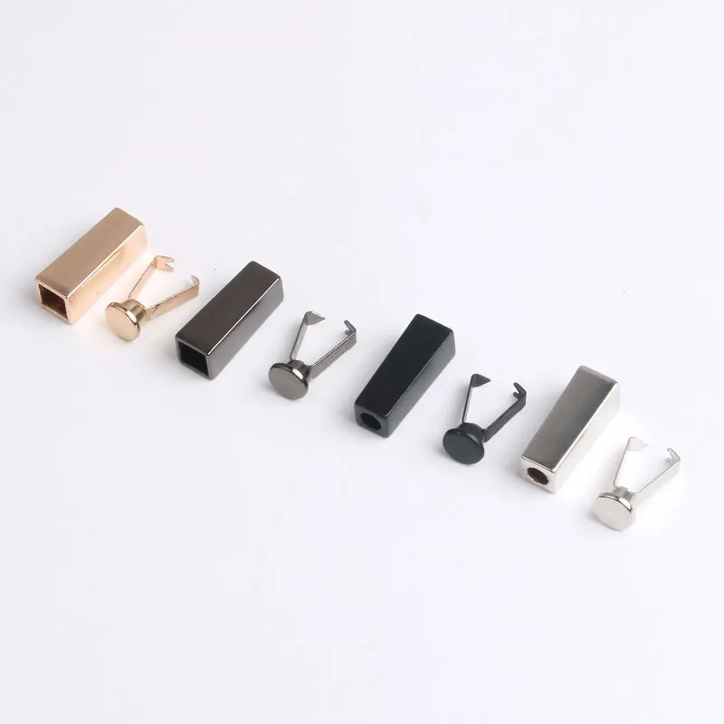 

New Designed Fashion Square Metal Clothing Cap Rope Lock Clips Buckles Cord End