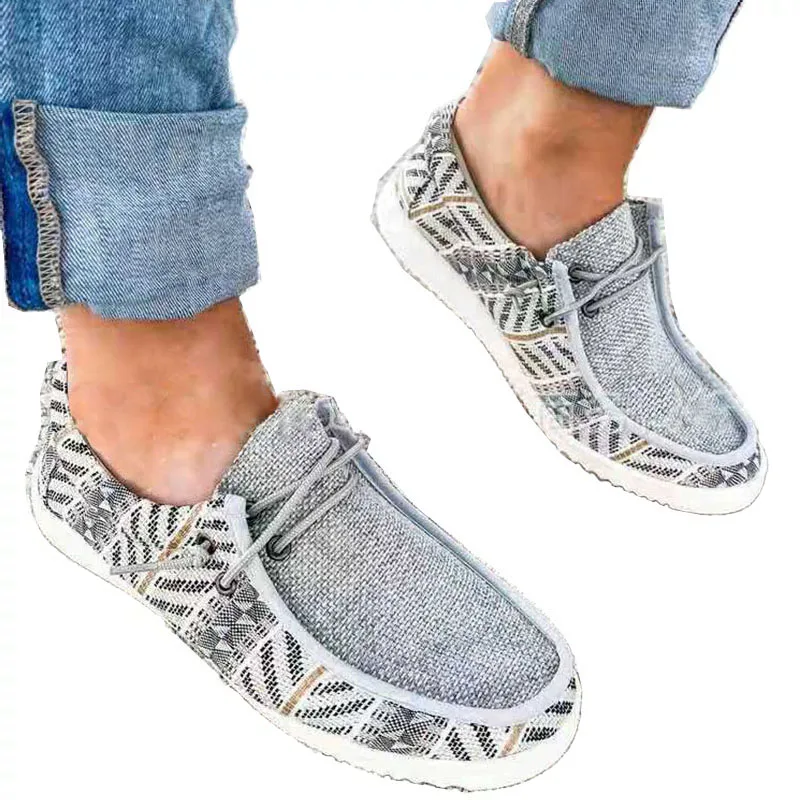 

Women's Canvas Shoes Soft Flat Ladies Autumn Loafers Flat Shoes Sneakers Student Cloth Shoe Sneakers