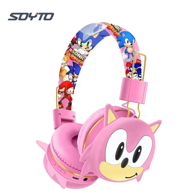 

Shuoyin super sonic 2 Heroes the hedgehog Game Mario bros bluetooth headset kids headphone headphones Toys figure sonic for Kids