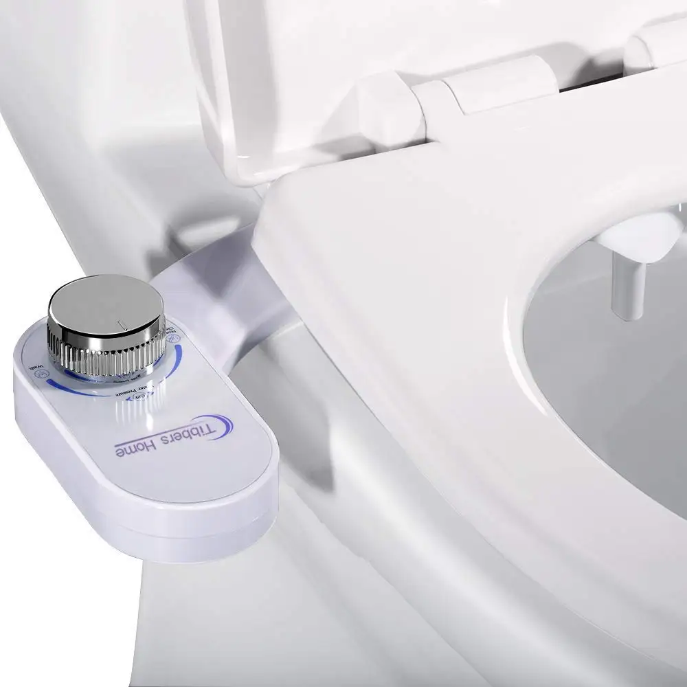 
Home Bidet, Self Cleaning and Retractable Nozzle, Fresh Water Spray Non Electric Mechanical Bidet Toilet Seat Attachment 