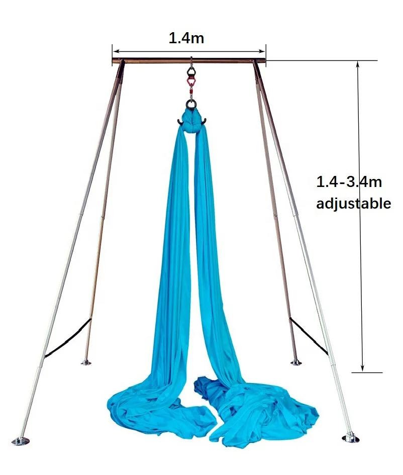 

Newest safe adjustable portable aerial silk rig aerial yoga hammock frame stand aerial yoga swing stand, Other