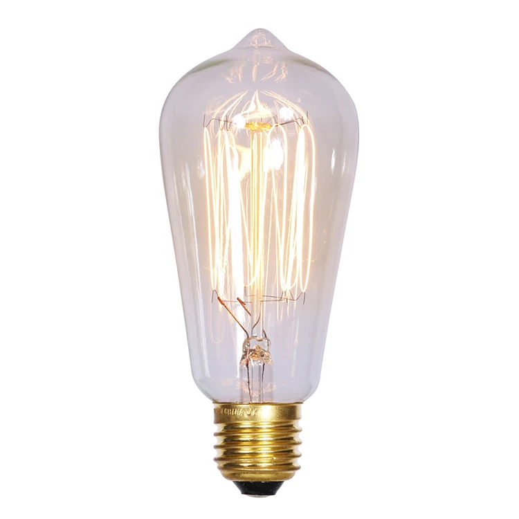 2020 Hot-selling New LED Hanging Light Bulb E26 E27 St64 Curved LED Bulb