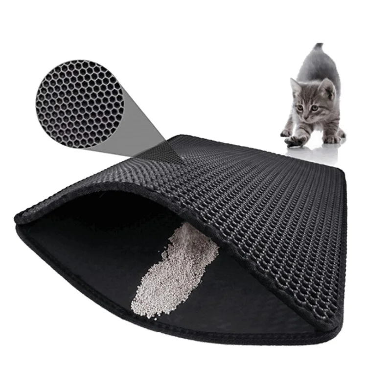 

Urine Waterproof Litter Trapping Mat Honeycomb Double Layer Pet Cat Litter Mat