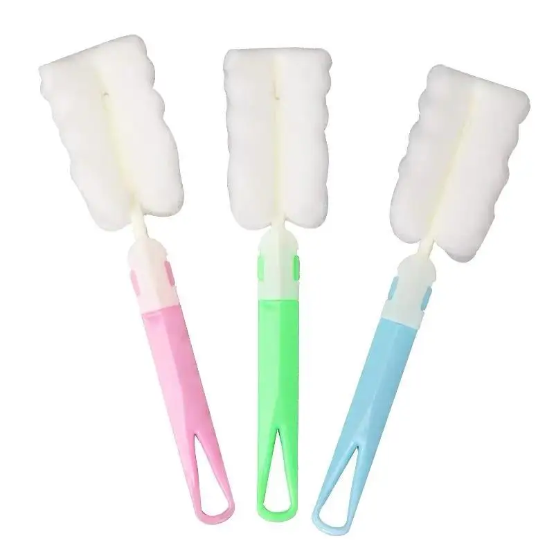 

Detachable Bottle washing Sponge Brush for feeding bottle baby's bottle super dish wash tool, Random