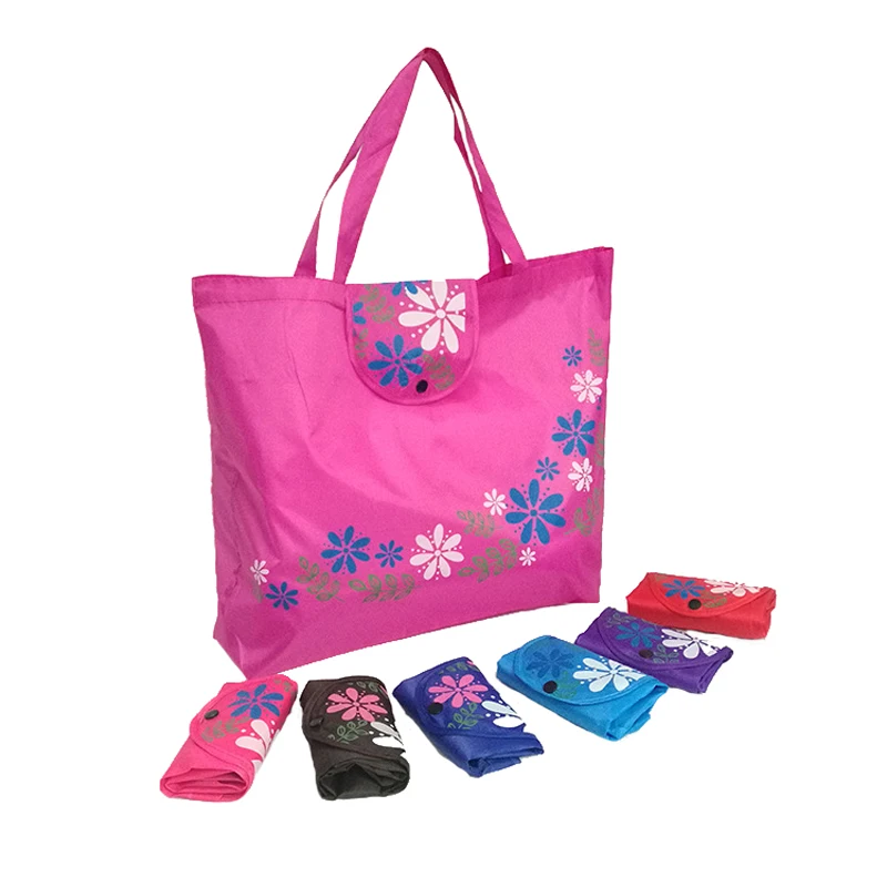 

New Style Creative Portable Classic 210D Oxford Cloth Folding Shopping Bag, 8 color