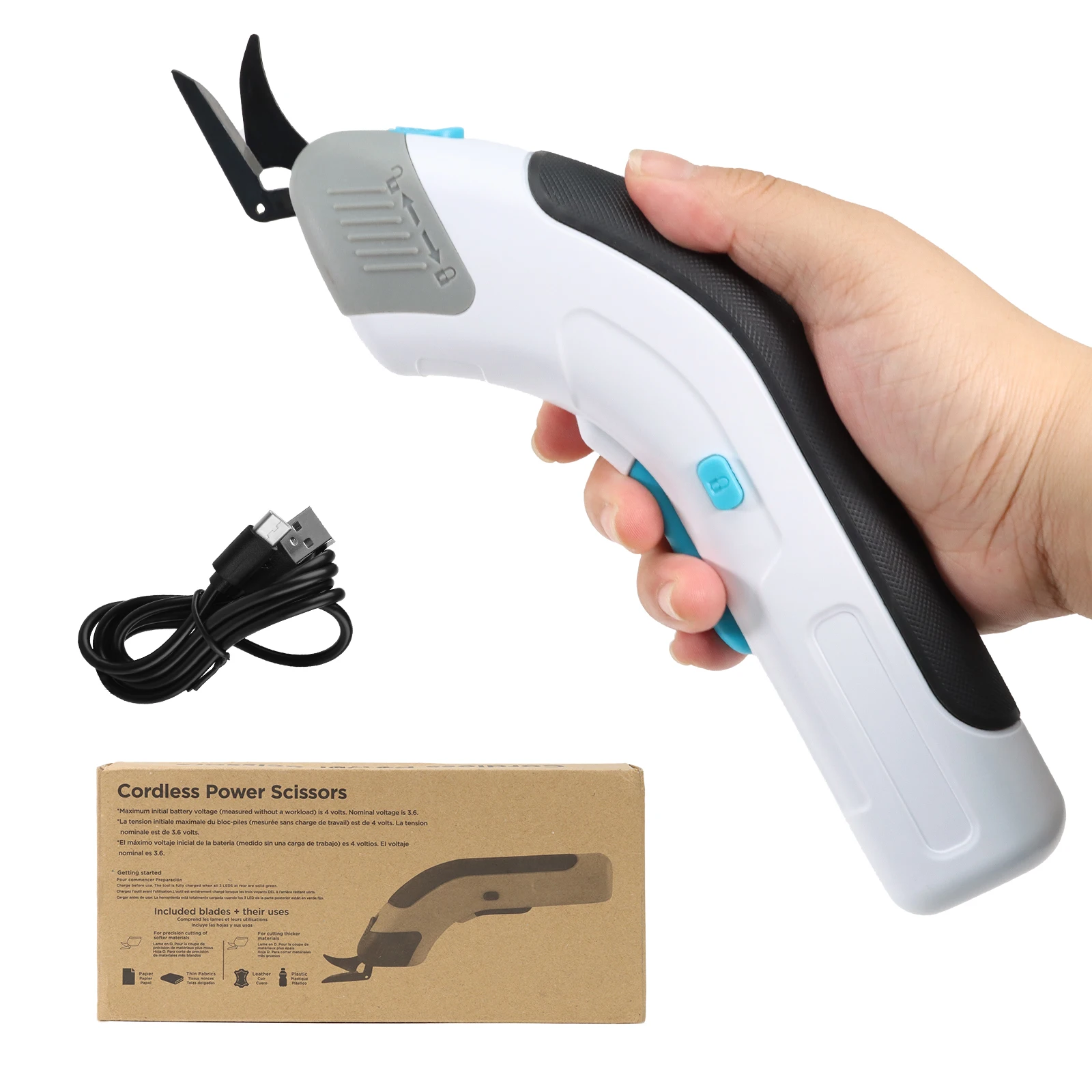 Glass Fiber Scissors Clothing Leather Electric Cordless Scissors for Fabric Cutting