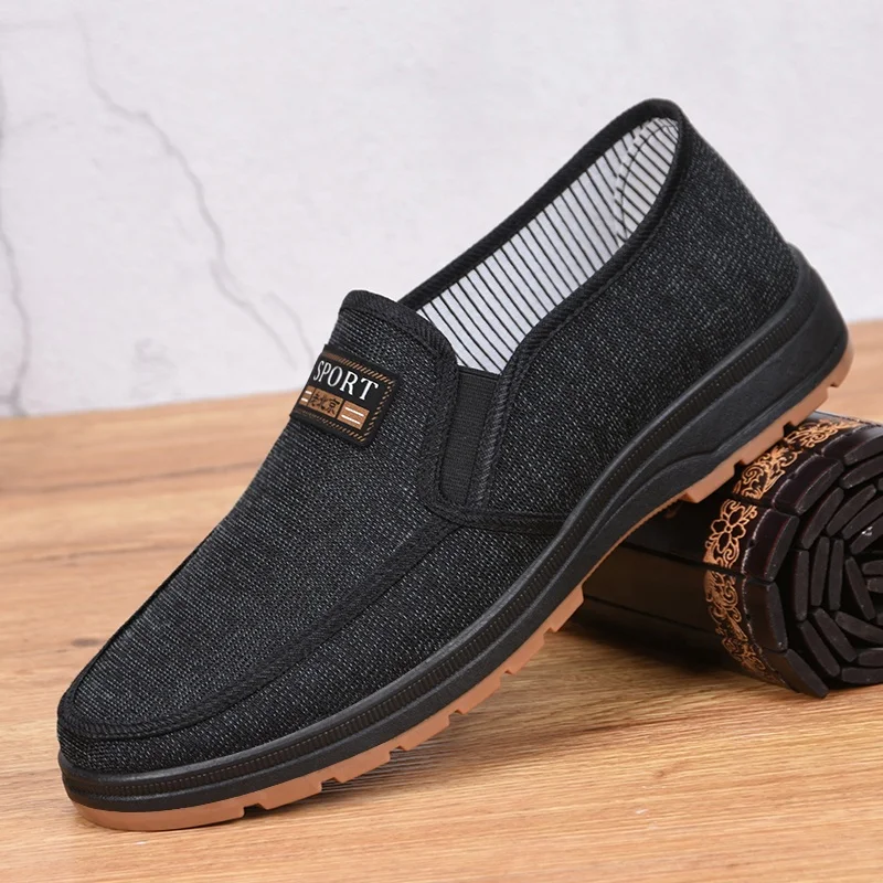 

919 Men slip on loafers casual boat shoes running shoes sports shoes men women men sneakers, Brown/black