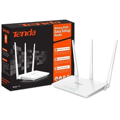 

Original Tenda F3 Router 300Mbps 4 Antenna 4 Port English Version wireless router tenda