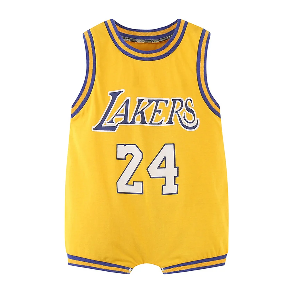 Baby Cheap Star Number Basketball Jersey No. 23 Cotton Onesie