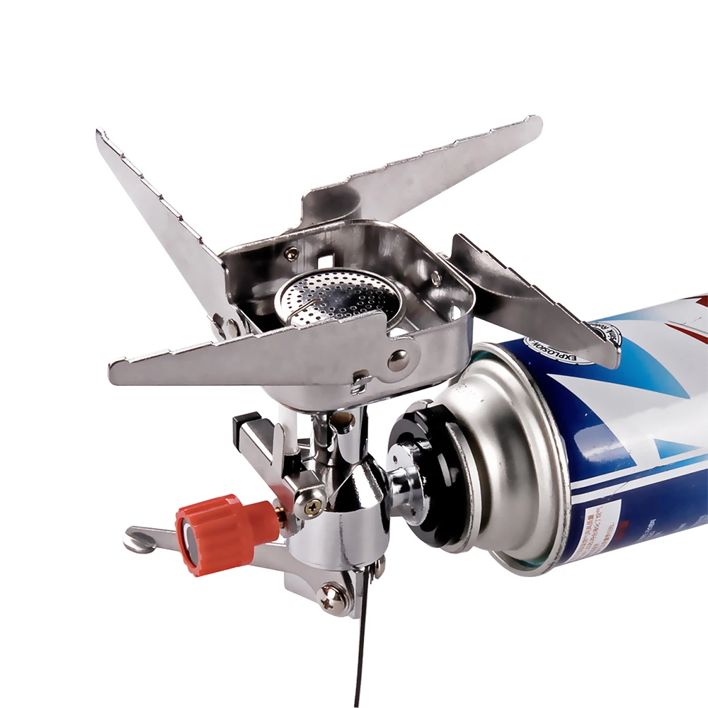 

Portable Folding Camping Stove Outdoor Gas Survival Furnace Picnic Cooking Gas Burners Cookware Camp Equipment