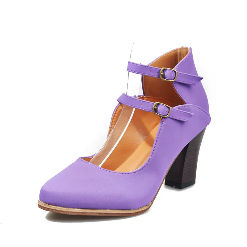 

B24432A Plus size women's shoes fashion high-heeled sandals, Blue, purple, gray