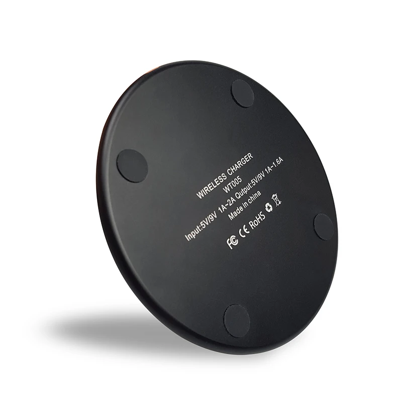 

VXK mobile phone round black quick fast wireless charging for phone