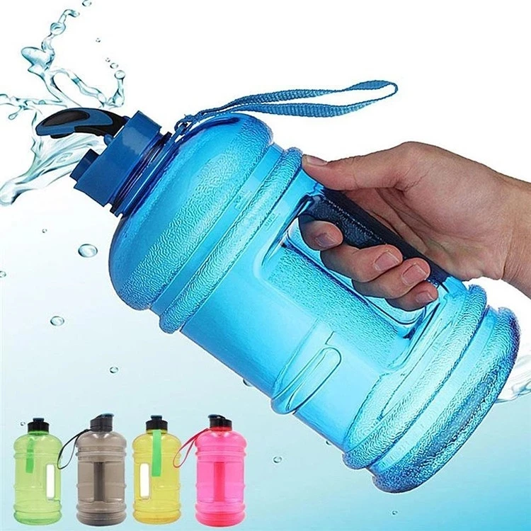 Sports Gym Fitness Bodybuilding Water Bottle Big Bpa Free 1.3l 2.2l
