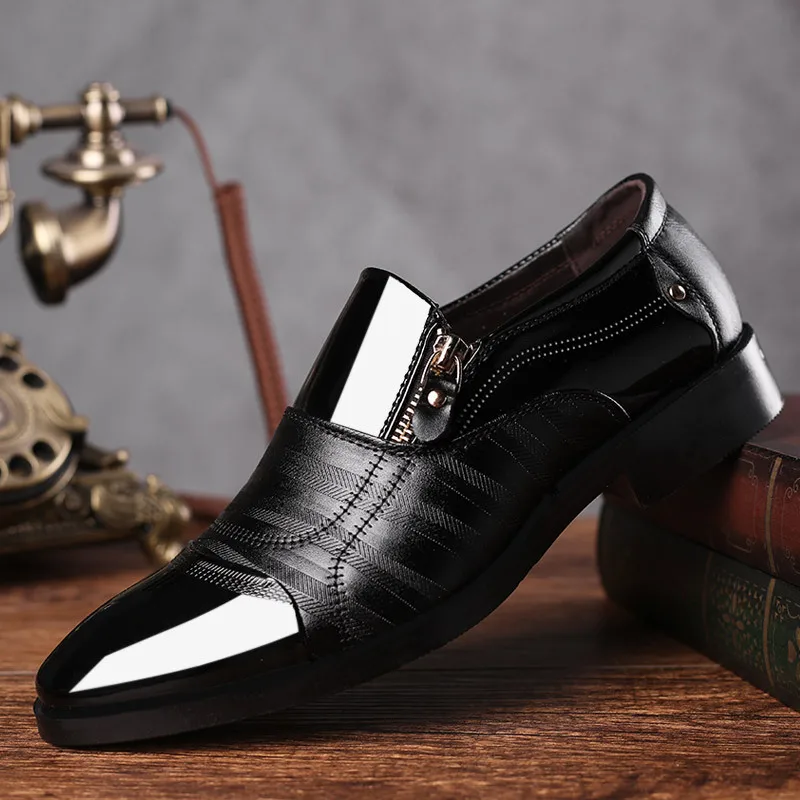 

Hot sale OEM Factory business oxford dress shoes for men plus size 48 Genuine leather shoes men's dress shoes