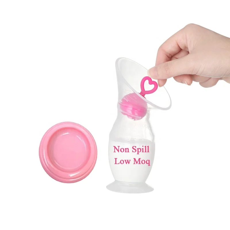 

Factory Bpa free Wearable Breast Milk Collector Silicone Baby Manual Breast Pump Milk