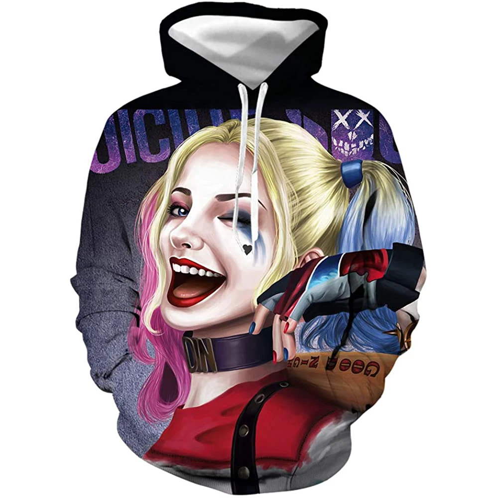 

Cailian Drop shipping custom mens hoodis Unisex Quinn 3D Printed sublimation Hoodie Sweatshirt Pullover, Customized color