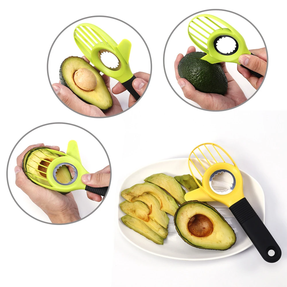 

Avocado Slicer Multifunctional Avocado Knife Works as Splitter Pitter Slicer Suitable for Kiwi Dragon Fruit