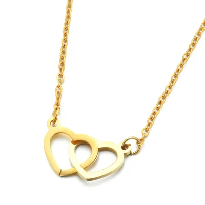 

Trendy Girls Jewelry Charm Necklace With Heart Pendant Necklace For Women Necklace Jewelry, Gold,silver ,rose gold
