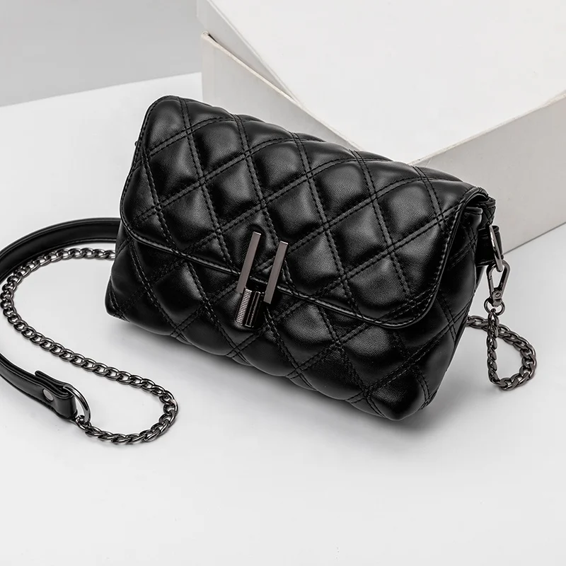 

Wholesale PU Leather Small Crossbody Bag Classic Diamond Lattice