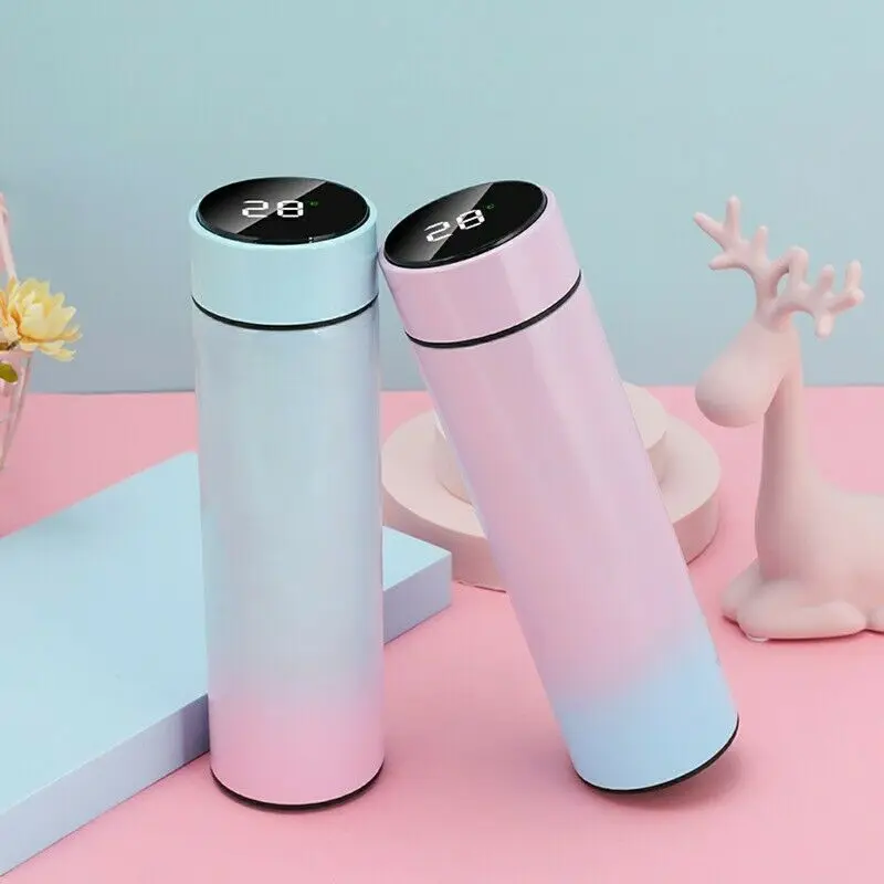 

17oz Smart Insulated Mug Stainless Steel Vacuum Cup Thermos Bottle Fahrenheit temperature Display coffee cup straight vacuum cup, Customized color