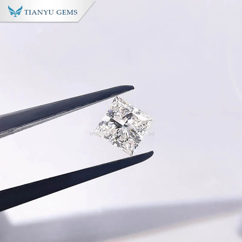 

Tianyu Gems Lab Grown Cvd Diamond 1.59ct H SI2 VG Princess Cut White Loose Diamant with IGI Certificate