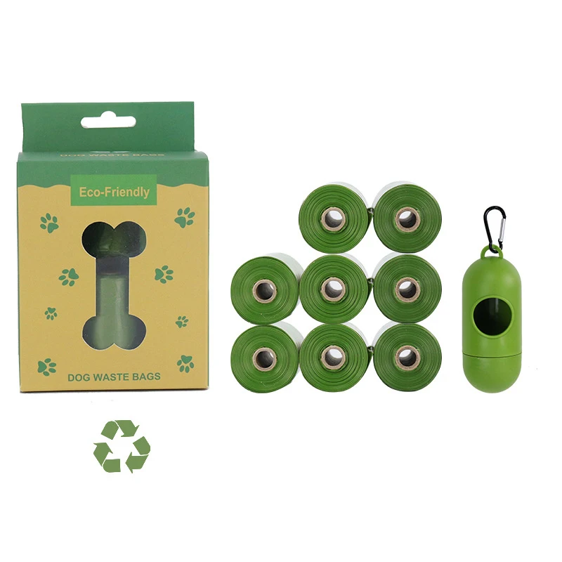 

pet poop waste bag biodegradable compostable dog poop bag cat poop, Green,, can be customized