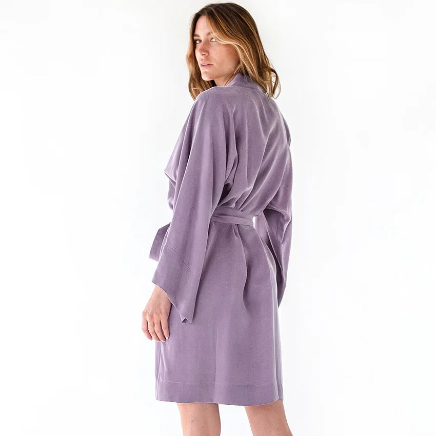 

Summer's new 2022 Velvet comfortable cardigan tie women's nightgown Sweat sweat home wear