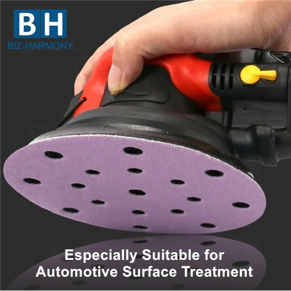 
Grinder Backing Silicon Carbide Sandpaper Yellow PSA Coated Automotive Sanding Disc 