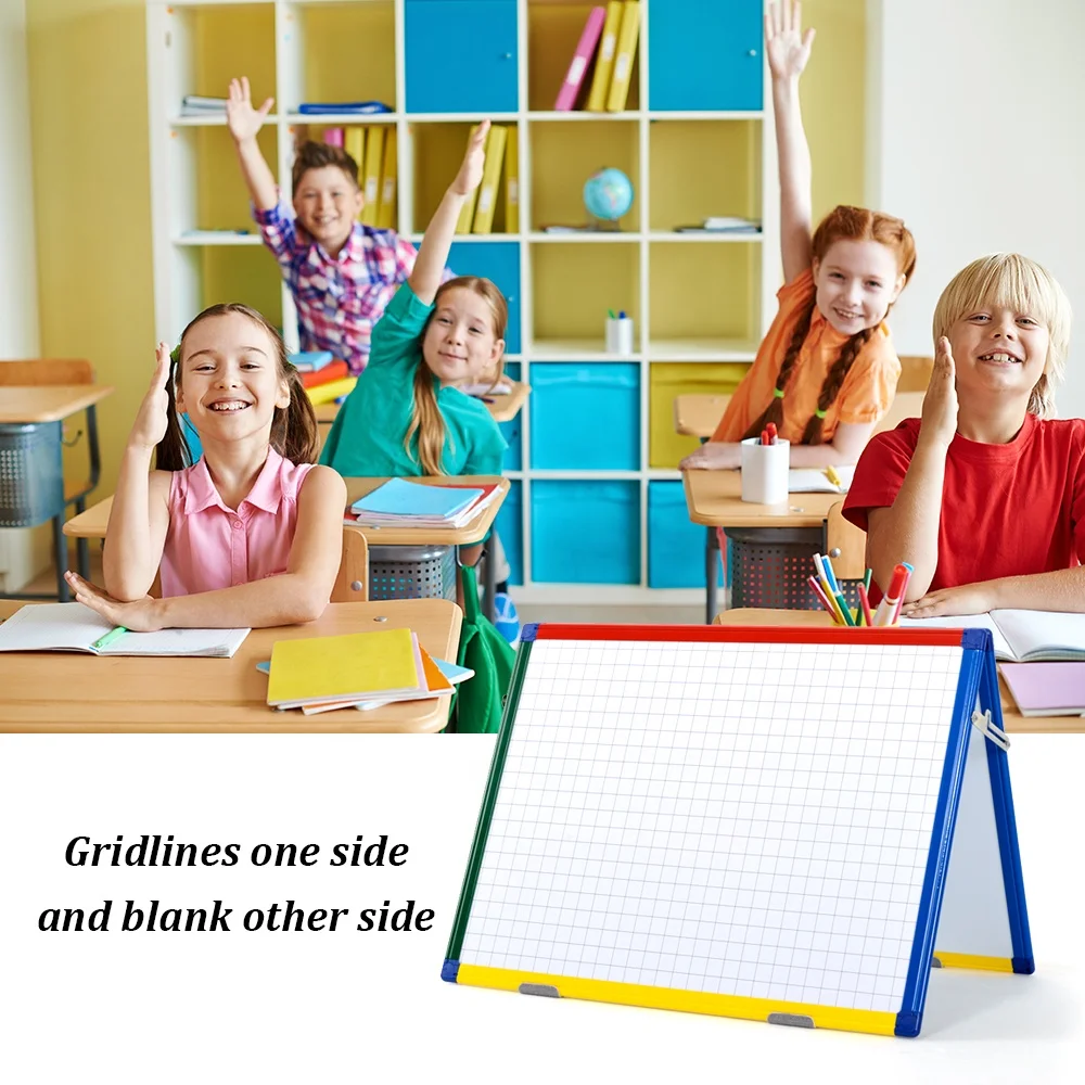 
Hot Sale Double Side A2 Magnetic Whiteboard Wall Dry Wipe Erase Boards Planning Board with Girid  (62316847912)