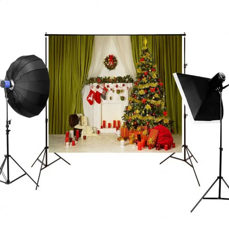 

Studio Christmas photography background cloth simple style photography backdrop, Multiple patterns,support customization
