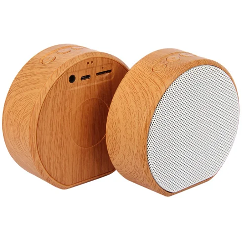 2019 wooden style design bluetooths speaker portable A60 MP3 Player FM Radio Audio TF Card USB Handsfree wood wireless speaker - ANKUX.COM