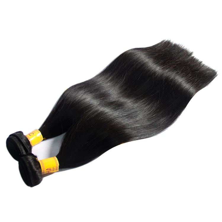 

Wholesale best quality virgin cuticle aligned human Brazilian hair bundles, raw factory price silky straight wave hair extension, Natural color #1b