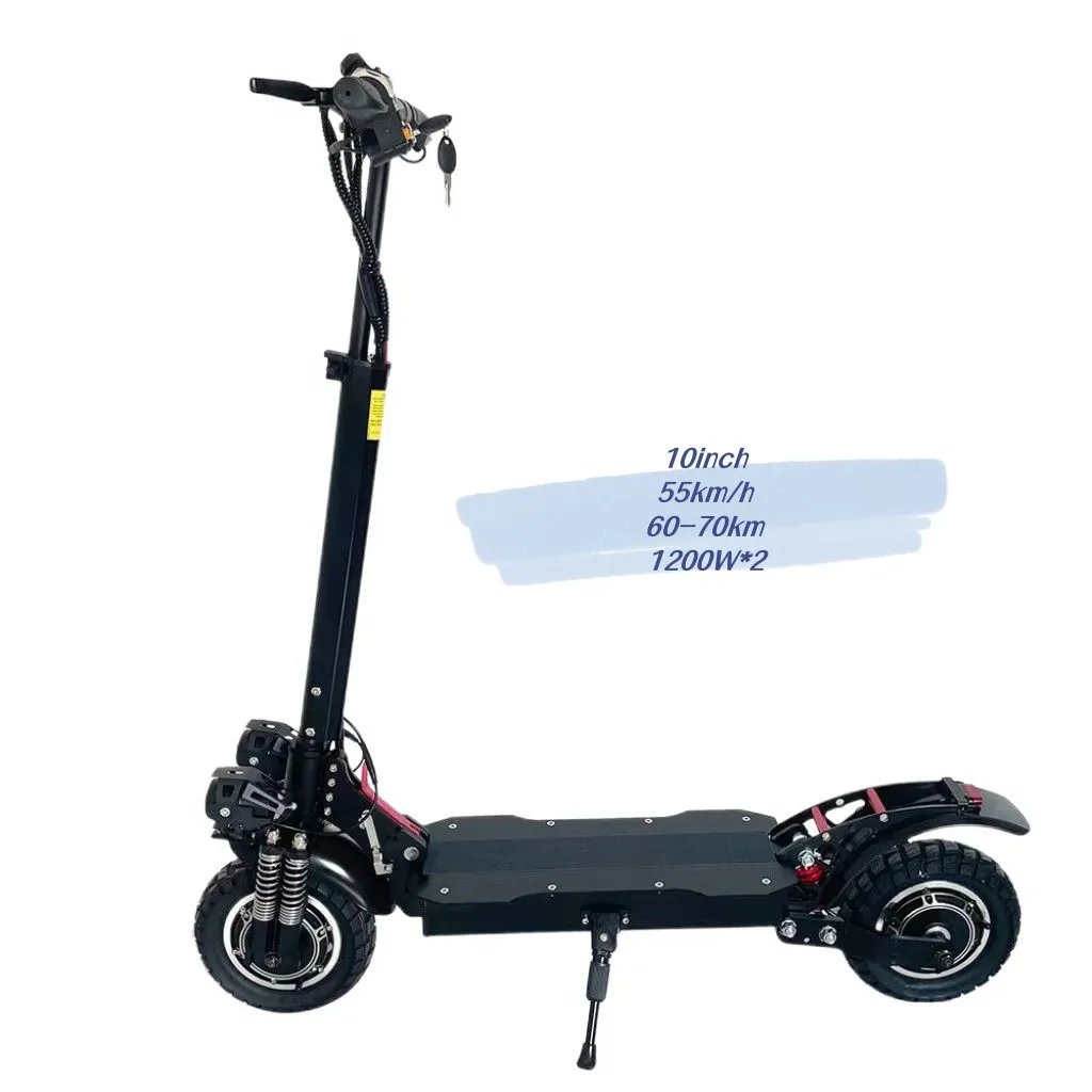 

Geofought X6 Off road TWO wheels foldable 10 inch 48V 21Ah 1200W*2 55KM/H 60-70 km dual motor EU warehouse fast electric scooter