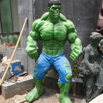 Taman Dekorasi Perunggu Film  Kartun  Ukuran Hidup Hulk  