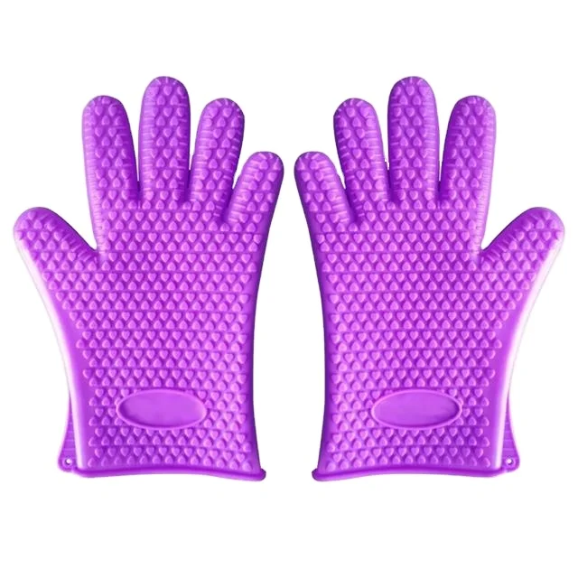 

Cooking Household Grip Bbq Customized Heat Resistant Oven Multi-purpose Kitchen Dishwashing Silicone Gloves
