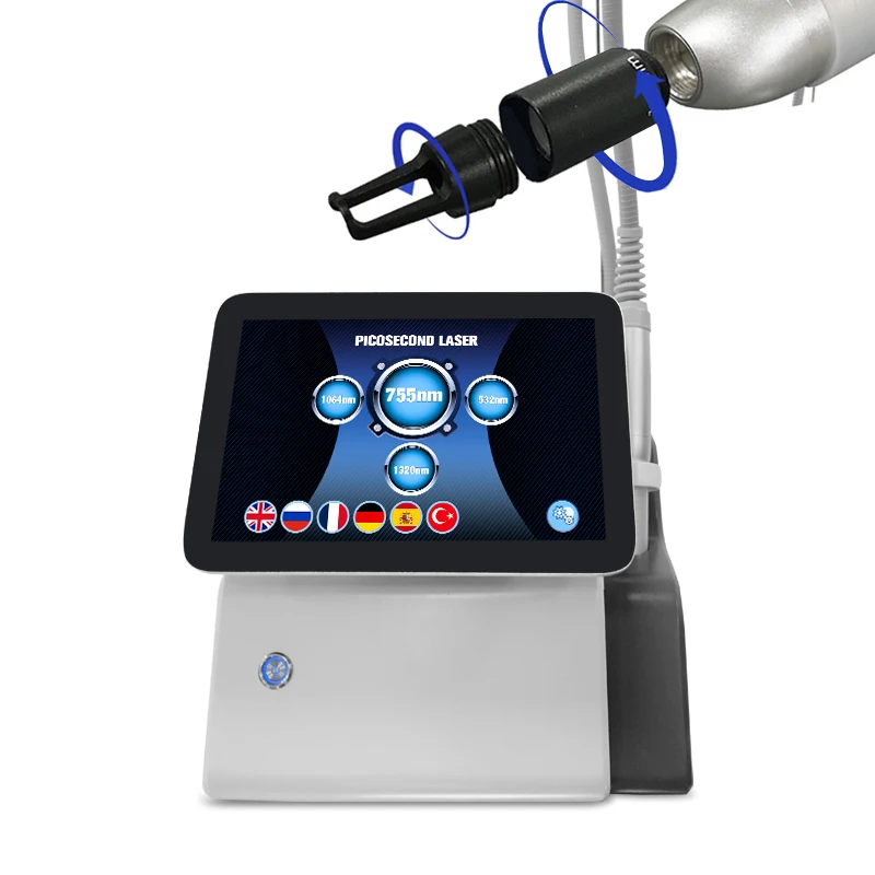 

CE picosecond nd yag laser tattoo removal machine 755nm 1064 nm 532nm 1320 long pulse nd yag laser