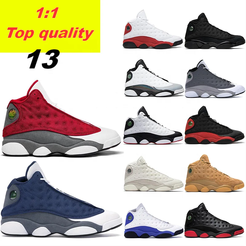 

Top quality air JS basketball shoes retro jumpmen 13 AJ 13 s Red Flint Hyper Royal Starfish Bred AJ13 men's sneakers