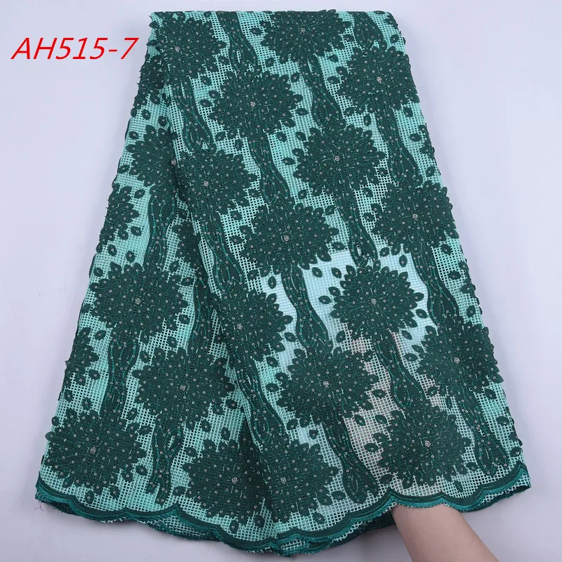 

1899 Free Shipping Lime Green Lace Fabric 3D Tulles Lace Fabric 2020 Beaded Sequined Lace Fabric, Cupion