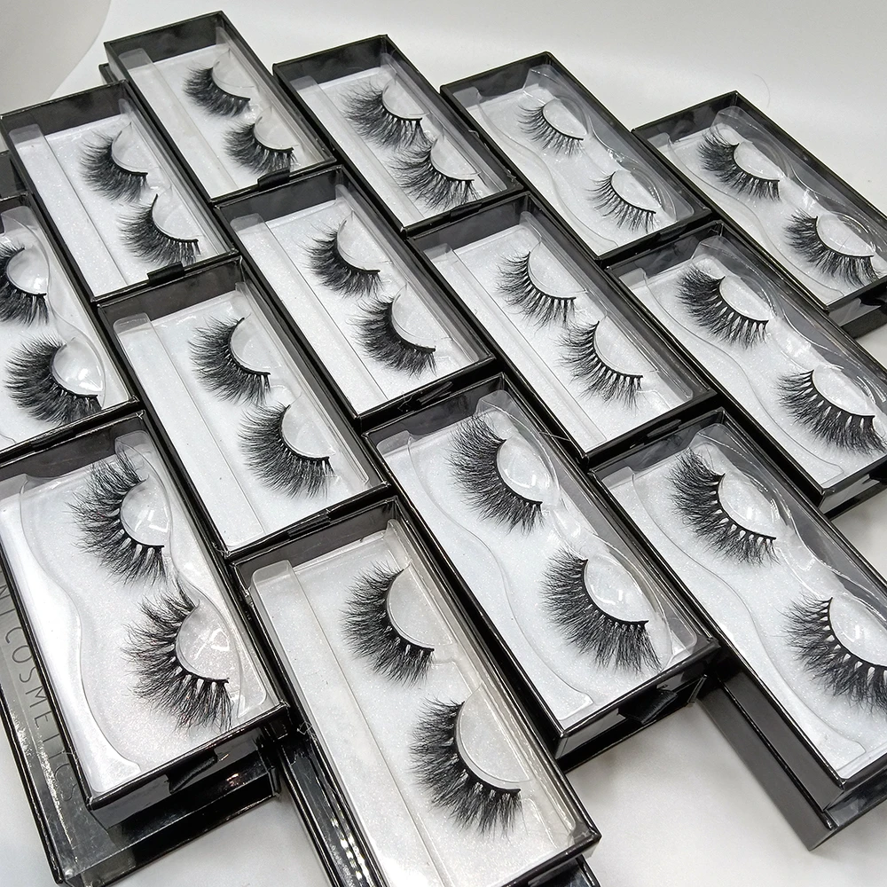 

Lashes 3d wholesale vendor christmas eyelashes packaging box mink eyelash