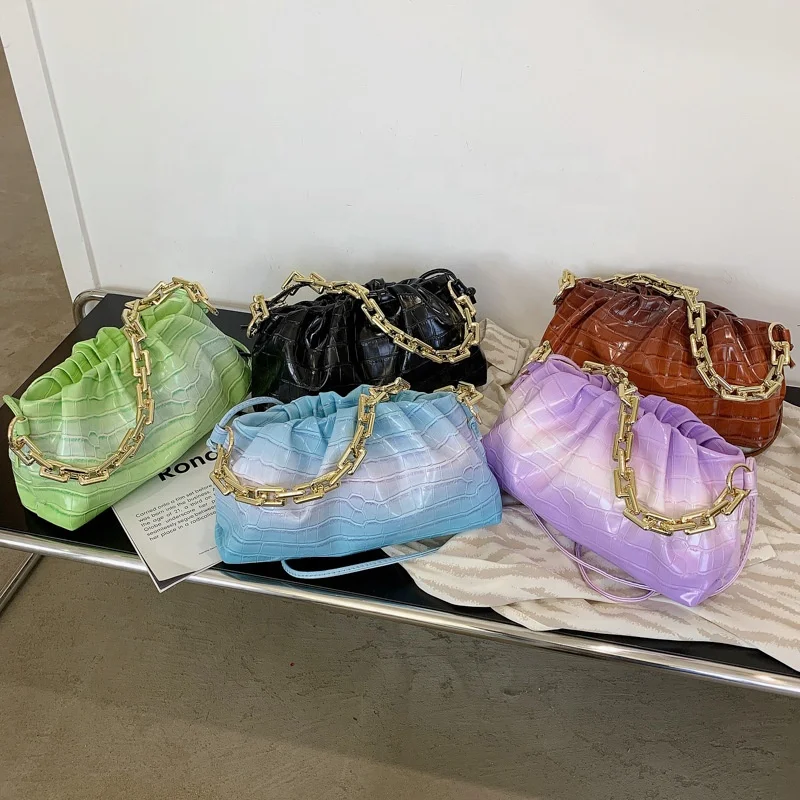 

New Fashion Messenger Underarm Bag Side Bags For Girls Shoulder Chain Handbag Custom Leather Bags
