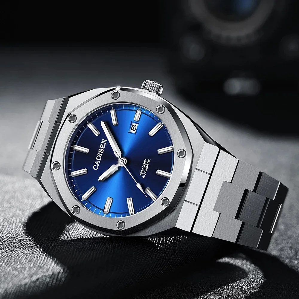 

CADISEN New 42MM Men Watches Mechanical Automatic NH35 Watch Men 100M Waterproof Brand Luxury Casual Business Wristwatch relogio, Shown