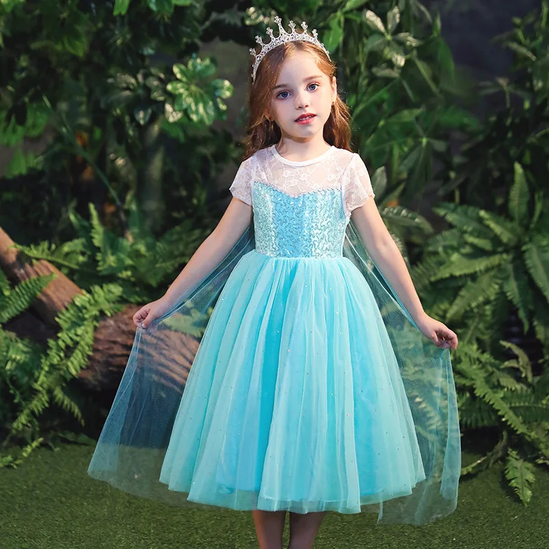 

Grenadine Light Blue Bubble Dress Lace Collar Light Blue Bubble Dress