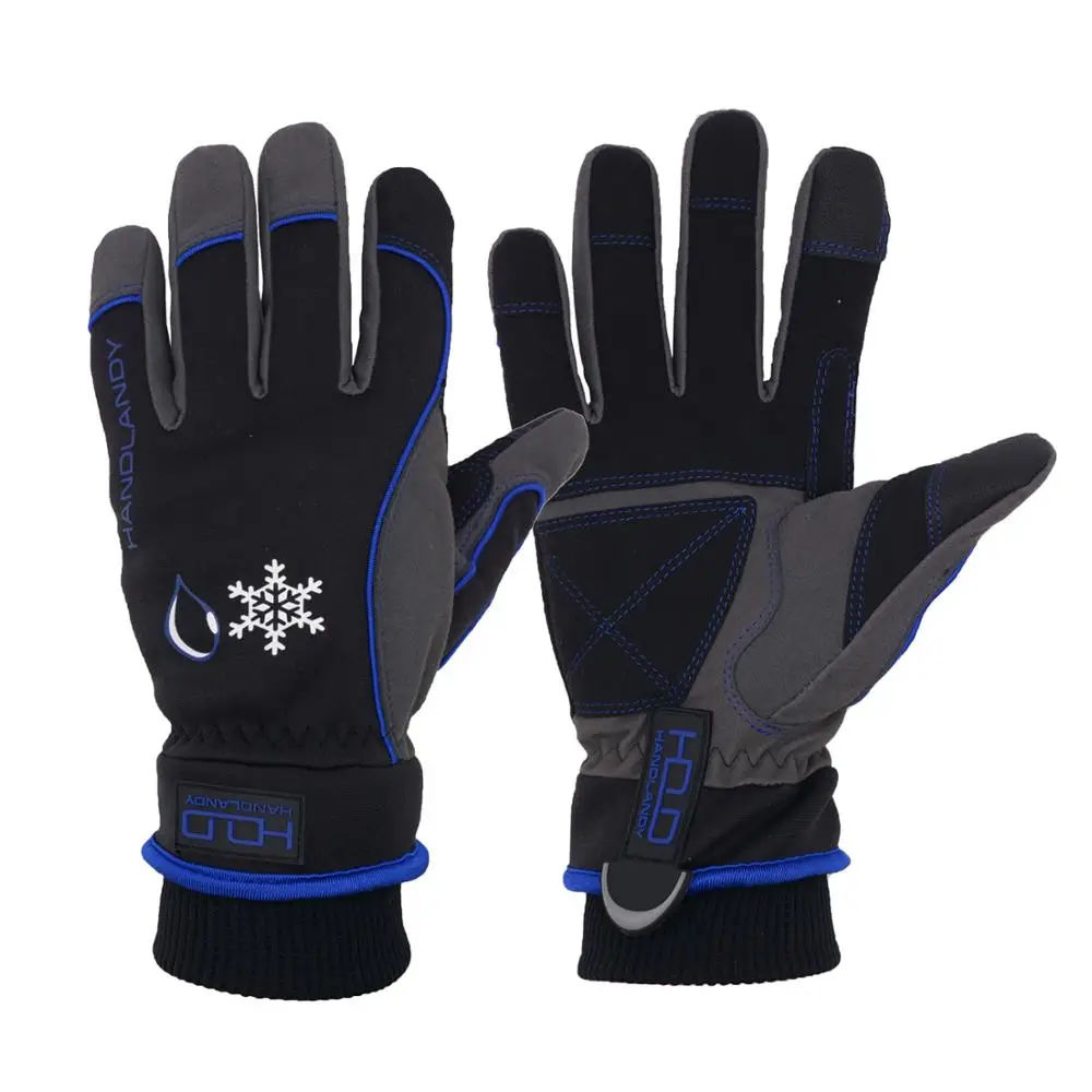 

PRI Heated Ski Gloves Winter Waterproof Insulated Work Gloves,Touch Screen Winter Gloves for Men Women, Blue/pink