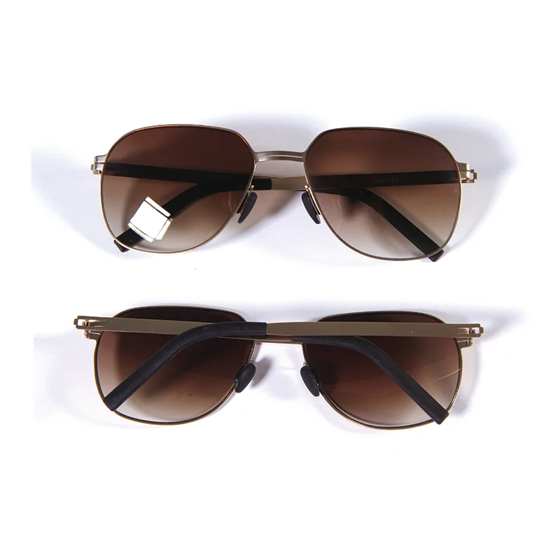 

Men's And Women's Retro Gradient Stainless Frame Understated Luxury Polarized Pilot Driving Sunglasses