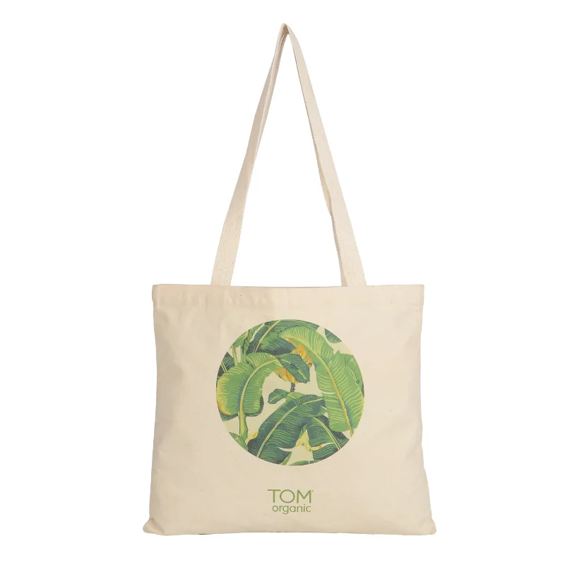 

High King Eco Friendly Custom Large Black Tote Bag Canvas With Custom Printed Logo tote bag, Natural