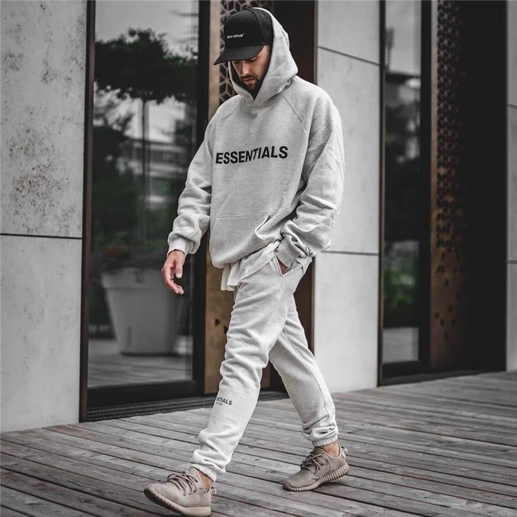 

Shirts Sweatsuit Set Men Clothing Essentials Pullover Oversized Hoodies Sweatshirt Custom Sweatpants Plus Size Men's Tracksuits, As show / custom colors