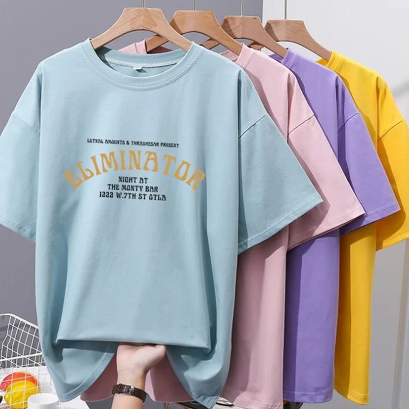

2022 Cheap Wholesale low Price Graphic Logo Random Pattern Delivery Casual Round Neck Designer Print Tee Women T Shirts, Picture