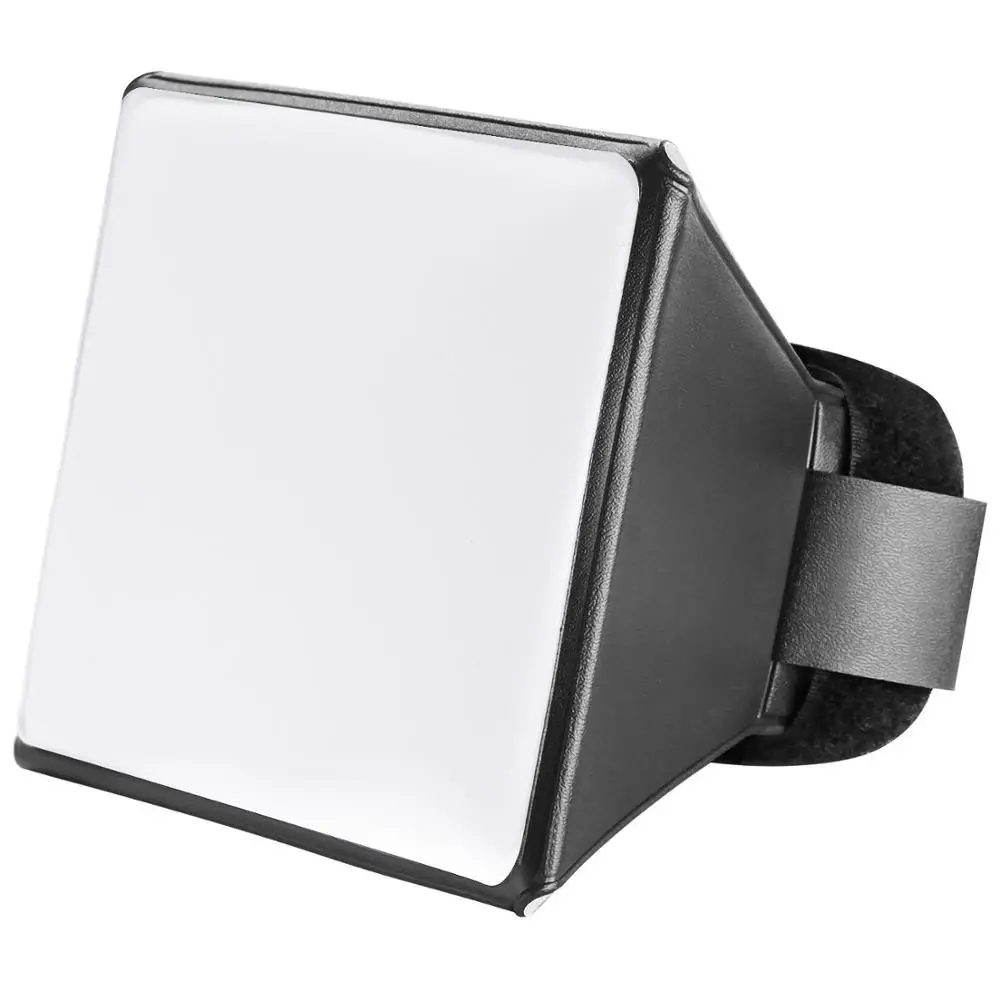 

KALIOU Flash Diffuser Portable Photography Soft Box Softbox Kit Flash Diffuser For Camera DSLR Speedlite Flash, Black + silver