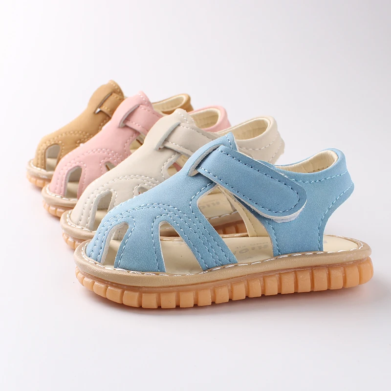 

Hot sale Summer Newborn Toddler Infant baby sandal Anti-Slip sandals baby boy girl shoes, Pink/blue/brown/beige