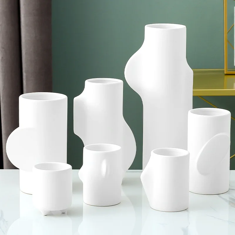 

nordic cylinder glass china ceramic modern cheap wholesale geometric murano vase design vietnamese body deco vase for decoration